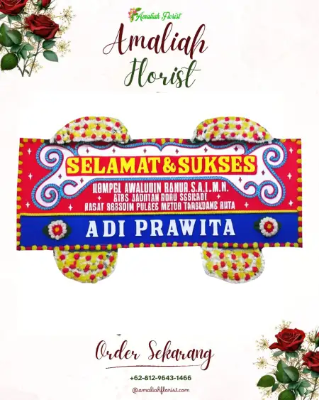 Papan Bunga Ucapan Selamat Somoleter